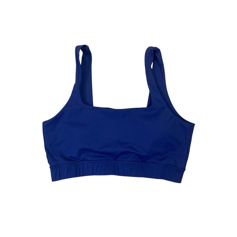 NUX Navy Blue Sports Bra Stretch Activewear Athleisure Large